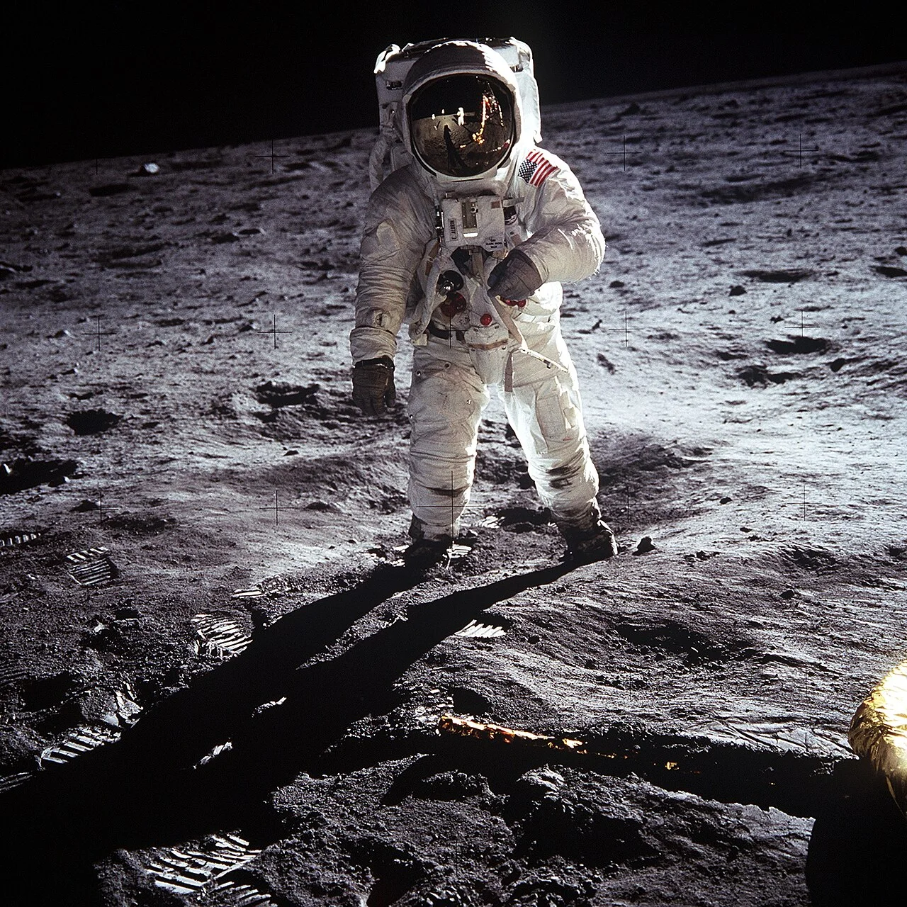 Buzz Aldrin on the Moon during Apollo 11